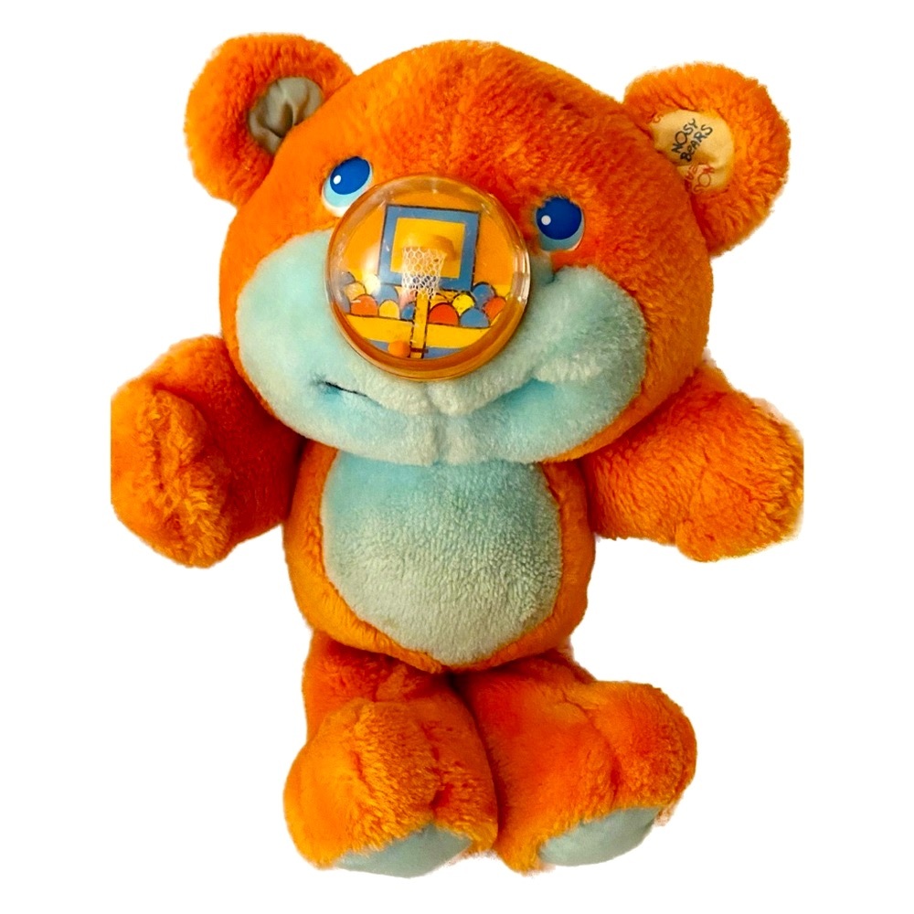 Vintage 1980s 80s Playskool Nosy Bear - Basketball